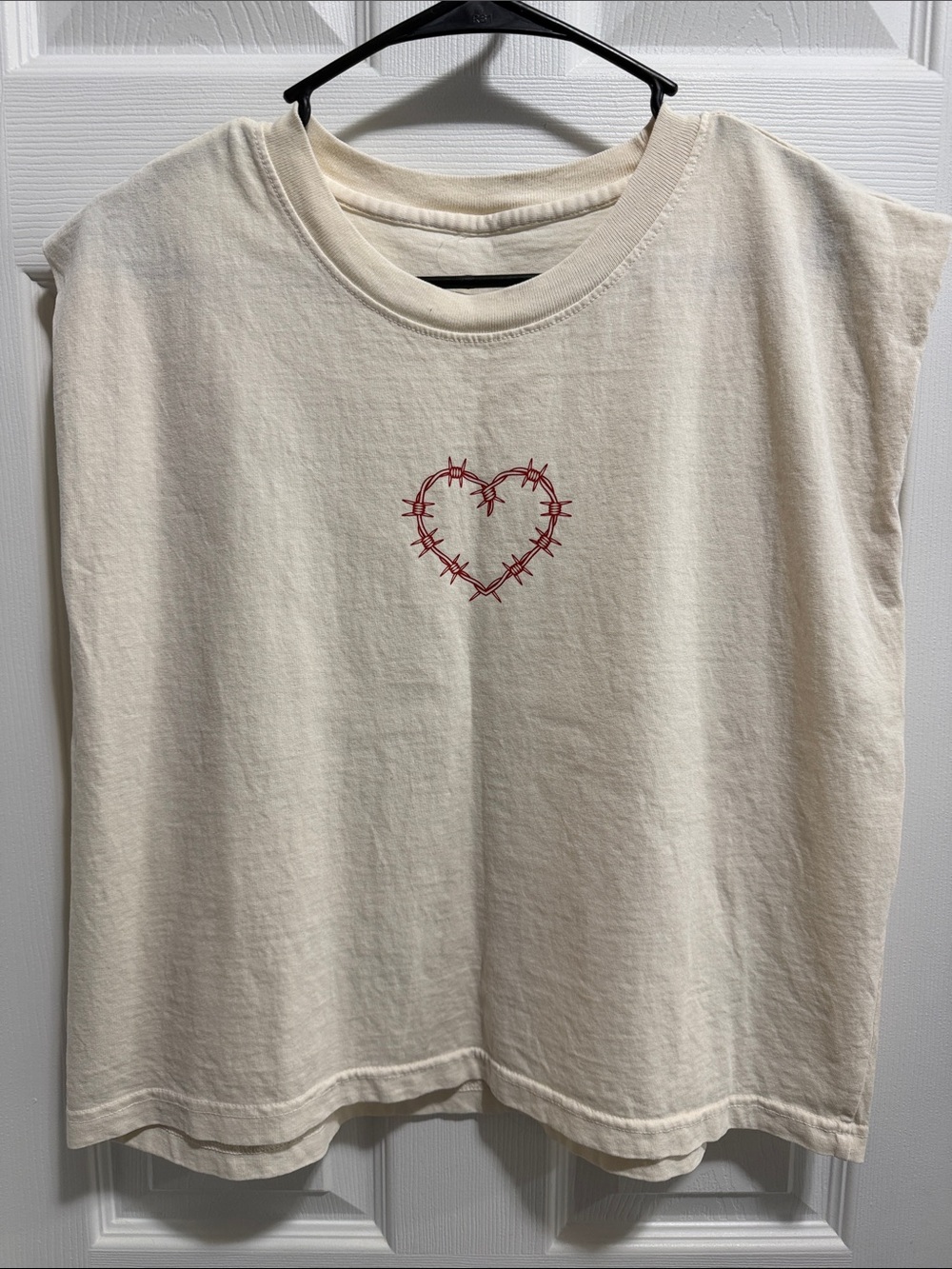 American Apparel Cream Muscle Tank “Perfect Match”